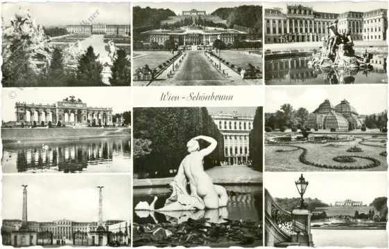 wien 13, schloss schönbrunn, multiansicht wien 13, schloss schönbrunn, multiansicht