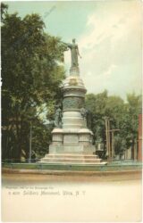 new york, utica, soldiers monument