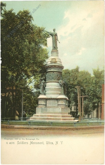 new york, utica, soldiers monument