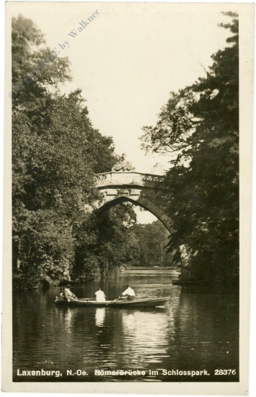 laxenburg, römerbrücke im schlosspark