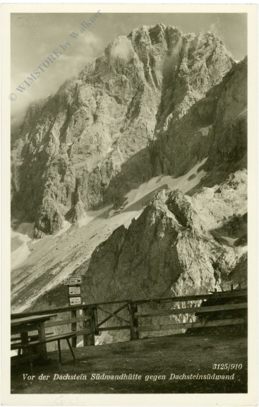 dachstein, von der dachstein südwandhütte gegen dachsteinsüdwand