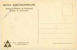 baldachin (mittelteil der rückwand) wiener gobelinsammlung