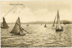 balaton, segelboot auf dem see