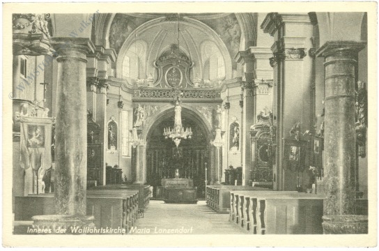maria lanzendorf, inneres der wallfahrtskirche