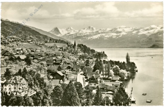 hilterfingen am thunersee, mit eiger, mönch und jungfrau, hotel marbach hilterfingen am thunersee, mit eiger, mönch und jungfrau, hotel marbach