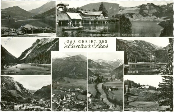 lunzer see, multiansicht lunzer see, multiansicht