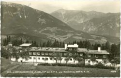 rax, kur und erholungsheim raxblick gegen schneeberg