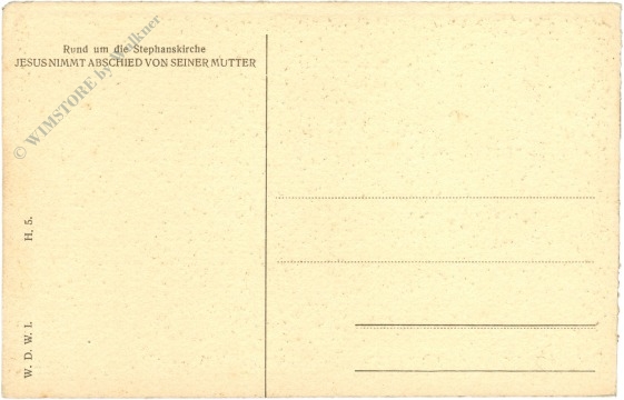 wien 1, stephanskirche, jesus nimmt abschied von seiner mutter