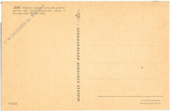 sas medium range caravelle jetliner