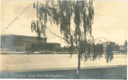 stockholm, kungl. slottet fran skeppsholmen