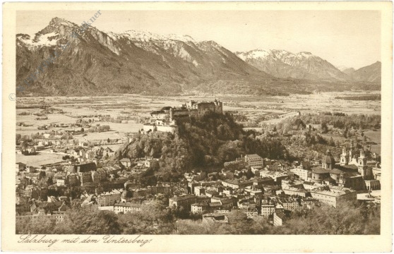 salzburg, mit dem untersberg