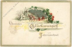 neujahr, pferdekutsche neujahr, pferdekutsche