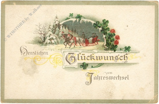 neujahr, pferdekutsche neujahr, pferdekutsche