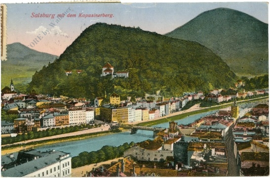 salzburg, mit dem kapuzinerberg