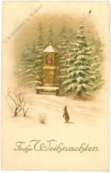 weihnachten, verschneiter wald