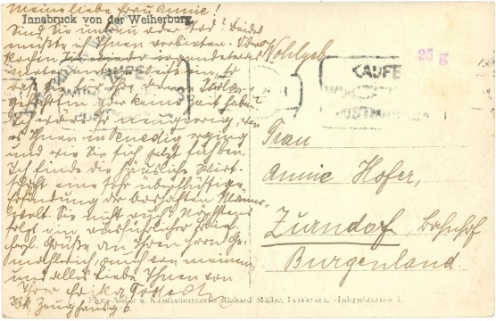 innsbruck, von der weiherburg