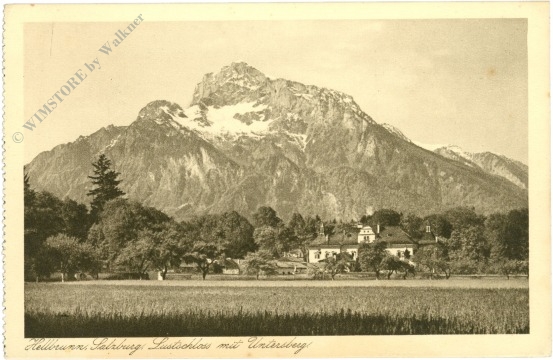salzburg, schloss hellbrunn, mit untersberg