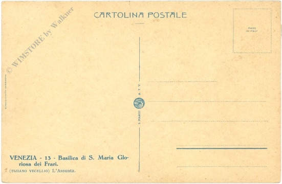 venedig, basilica di s. maria gloriosa dei frari