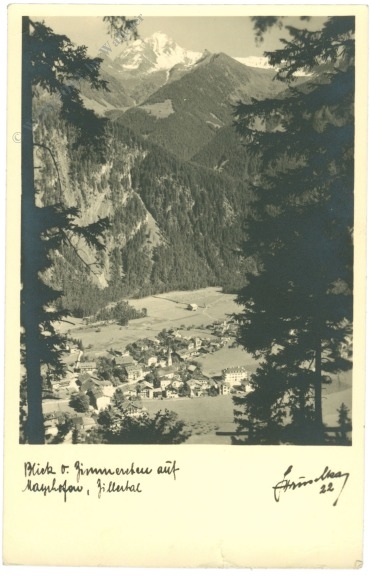 mayrhofen, blick auf mayrhofen