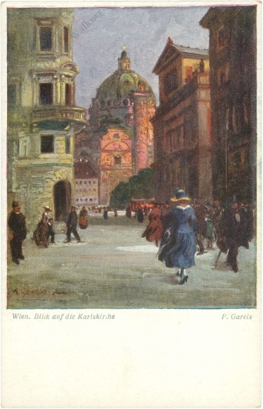 wien 1, blick auf die karlskirche wien 1, blick auf die karlskirche