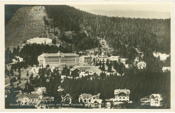 semmering, villenpartie mit hotel panhans