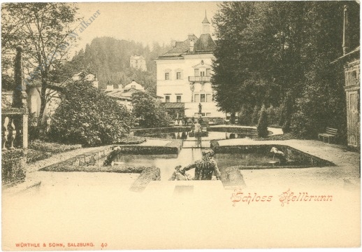 salzburg, schloss hellbrunn, ansicht
