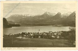 st. gilgen am abersee, ortsansicht