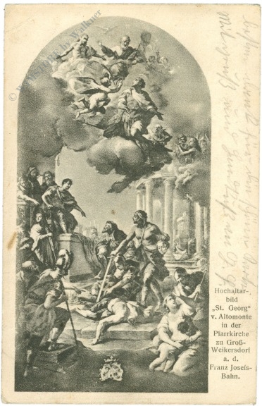 großweikersdorf, pfarrkiche, hochaltar