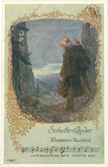 schubert lieder: wanderers nachtlied