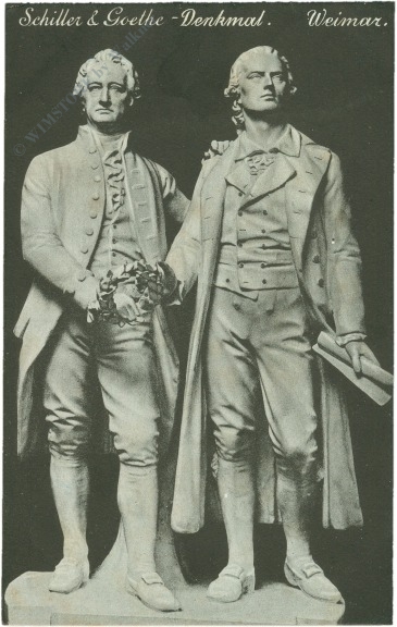 weimar, schiller und goethe denkmal