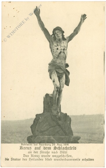 saarburg, kreuz auf dem schlachtfelde saarburg, kreuz auf dem schlachtfelde