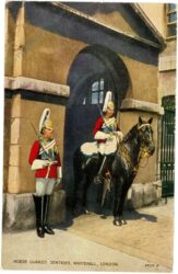 london, whitehall, horse guards sentries