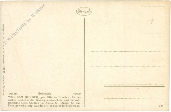 hunger, wilhelm: gertraude