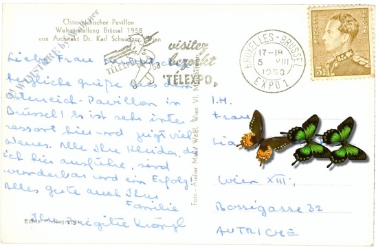 brüssel, weltausstellung 1958 Österr. pavillon