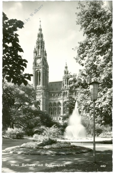 wien 1, rathaus mit rathauspark