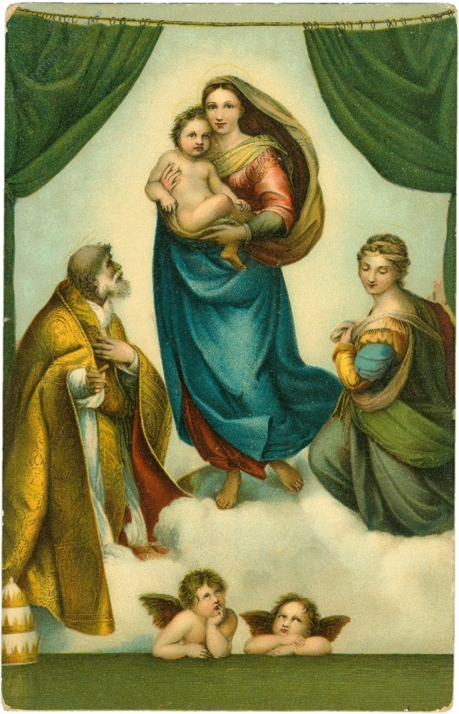 raffaello santi, die sixtinische madonna