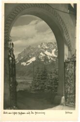 aigen im ennstal, blick vom schloss pichlarn auf den grimming