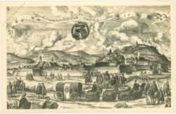 graz, alt graz, ansicht v. s. o. 1594 v. peham i. l. arch.