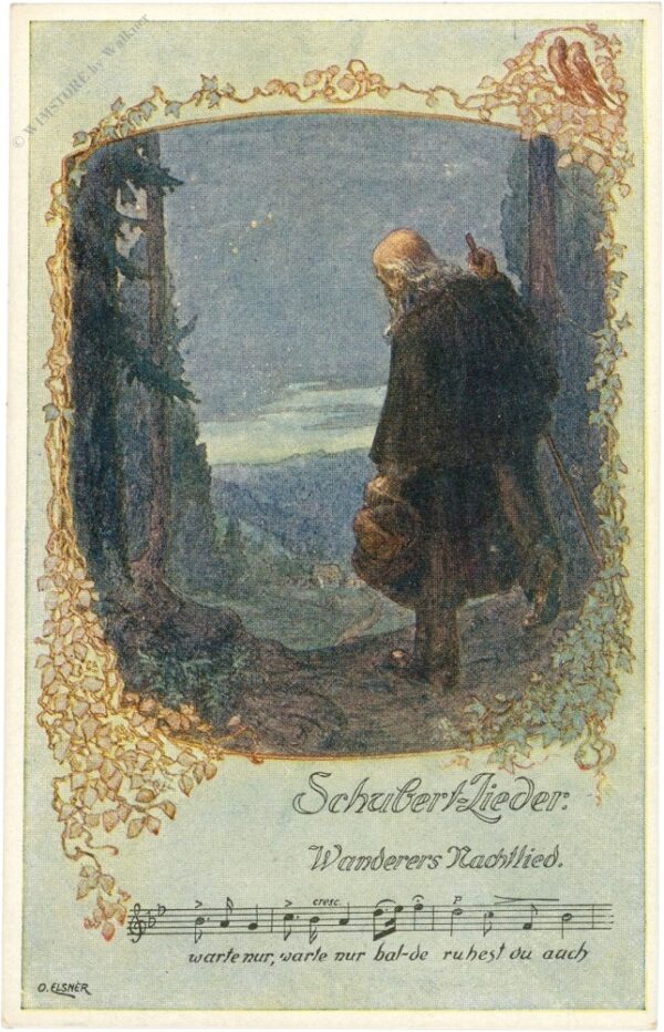 schubert lieder: wanderers nachtlied