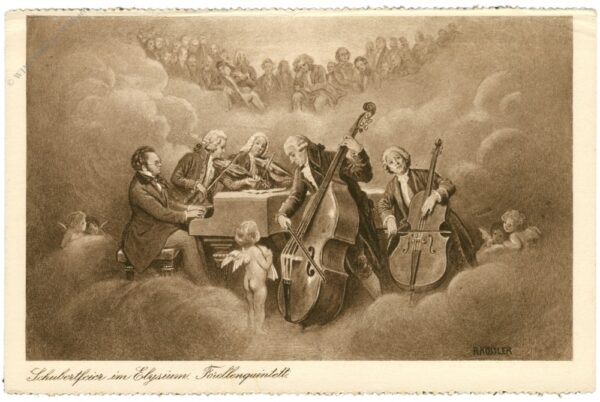 schubert, schubertfeier im elysium, forellenquintett