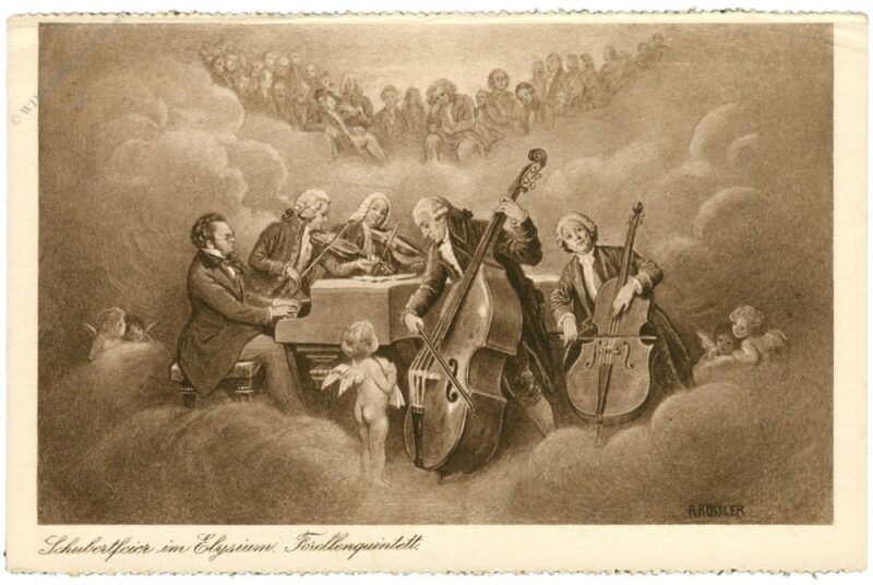 schubert, schubertfeier im elysium, forellenquintett