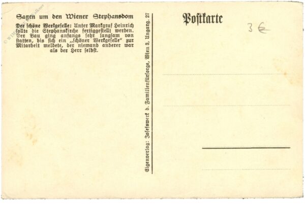 der schöne werkgesell sagen m den wiener stephansdom