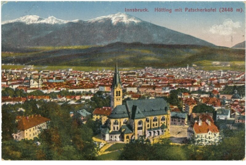 innsbruck, hötting mit patscherkofel
