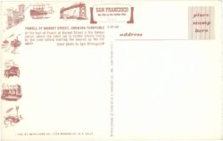 kalifornien, san francisco, powell at market street, showing turntable