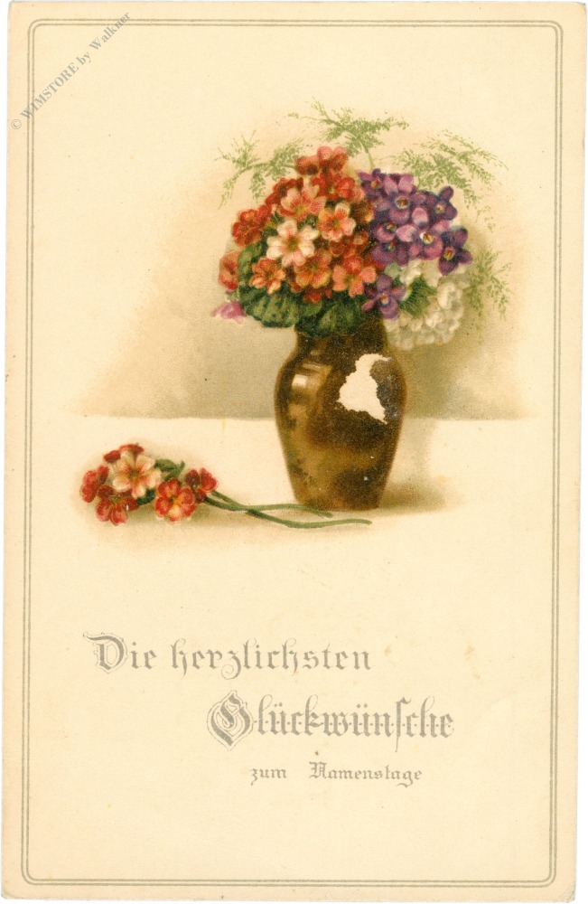 namenstag, vase mit blumen