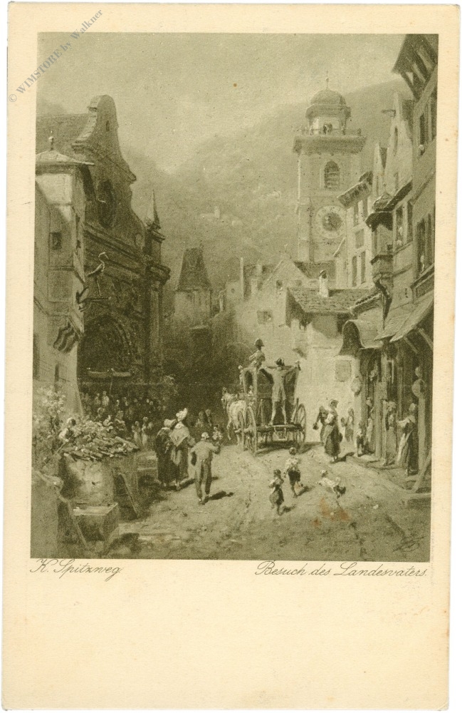spitzweg, karl: besuch des landesvaters spitzweg, karl: besuch des landesvaters