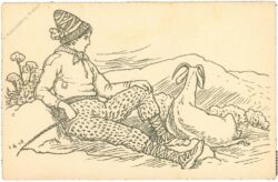 hirte mit ziege