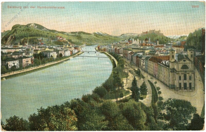 salzburg, von der humboldtterrasse