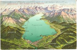 traunsee, aus der vogelschau