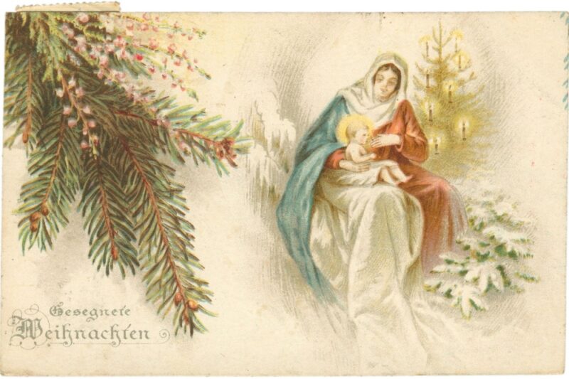 weihnachten, maria mit dem jesukinde